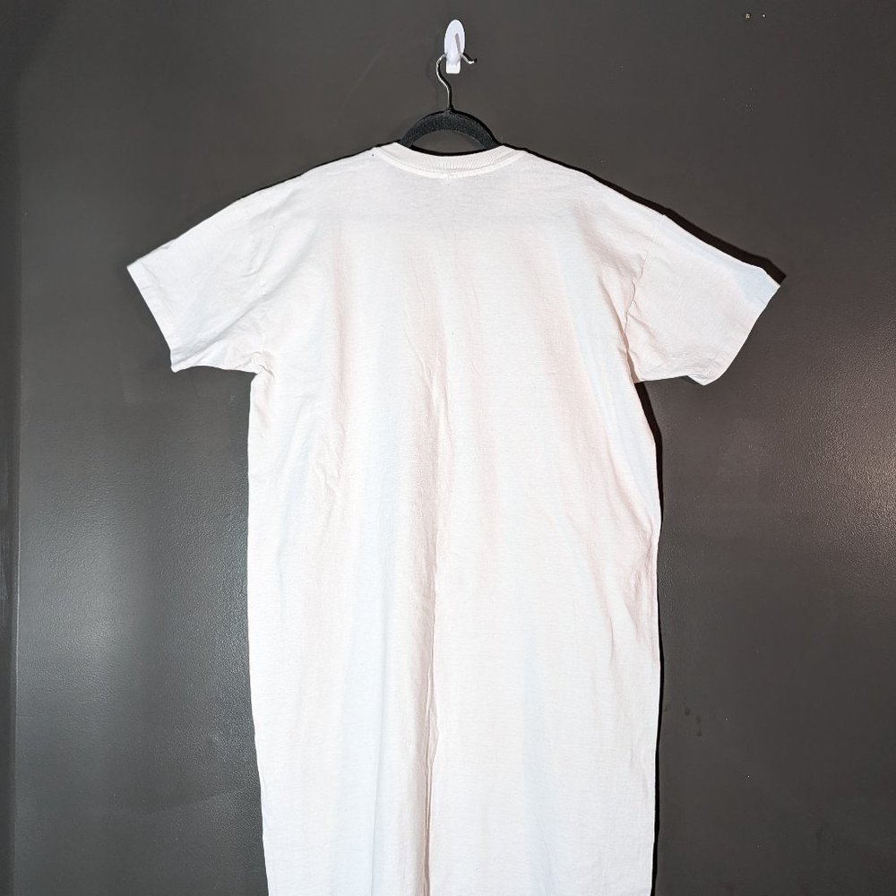 T-shirt - anvil brand. One size fits all. White short sleeve. T-shirt dress